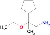 2-Cyclopentyl-2-ethoxypropan-1-amine