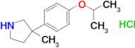 3-(4-Isopropoxyphenyl)-3-methylpyrrolidine hydrochloride