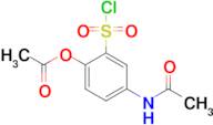 4-Acetamido-2-(chlorosulfonyl)phenyl acetate