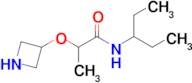 2-(Azetidin-3-yloxy)-N-(pentan-3-yl)propanamide