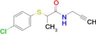 2-((4-Chlorophenyl)thio)-N-(prop-2-yn-1-yl)propanamide