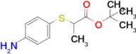 Tert-butyl 2-((4-aminophenyl)thio)propanoate