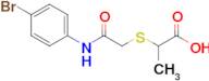 2-((2-((4-Bromophenyl)amino)-2-oxoethyl)thio)propanoic acid