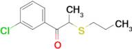 1-(3-Chlorophenyl)-2-(propylthio)propan-1-one