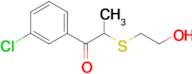 1-(3-Chlorophenyl)-2-((2-hydroxyethyl)thio)propan-1-one