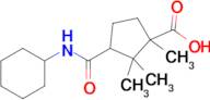 3-(Cyclohexylcarbamoyl)-1,2,2-trimethylcyclopentane-1-carboxylic acid