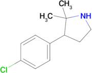 3-(4-Chlorophenyl)-2,2-dimethylpyrrolidine