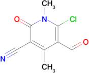 6-Chloro-5-formyl-1,4-dimethyl-2-oxo-1,2-dihydropyridine-3-carbonitrile