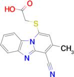 2-((4-Cyano-3-methylbenzo[4,5]imidazo[1,2-a]pyridin-1-yl)thio)acetic acid