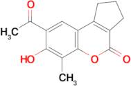 8-Acetyl-7-hydroxy-6-methyl-2,3-dihydrocyclopenta[c]chromen-4(1h)-one