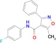 n-(4-Fluorophenyl)-5-methyl-3-phenylisoxazole-4-carboxamide