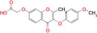 2-((3-(4-Methoxyphenoxy)-2-methyl-4-oxo-4h-chromen-7-yl)oxy)acetic acid
