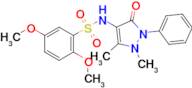 n-(1,5-Dimethyl-3-oxo-2-phenyl-2,3-dihydro-1h-pyrazol-4-yl)-2,5-dimethoxybenzenesulfonamide