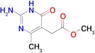 methyl 2-(2-amino-4-methyl-6-oxo-1,6-dihydropyrimidin-5-yl)acetate