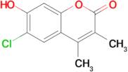 6-Chloro-7-hydroxy-3,4-dimethyl-2h-chromen-2-one