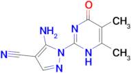 5-amino-1-(5,6-dimethyl-4-oxo-1,4-dihydropyrimidin-2-yl)-1H-pyrazole-4-carbonitrile