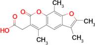 2-(2,3,5,9-Tetramethyl-7-oxo-7h-furo[3,2-g]chromen-6-yl)acetic acid