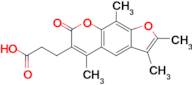 3-(2,3,5,9-Tetramethyl-7-oxo-7h-furo[3,2-g]chromen-6-yl)propanoic acid