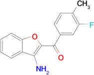 (3-Aminobenzofuran-2-yl)(3-fluoro-4-methylphenyl)methanone