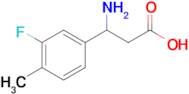 3-Amino-3-(3-fluoro-4-methylphenyl)propanoic acid