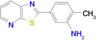 2-Methyl-5-(thiazolo[5,4-b]pyridin-2-yl)aniline