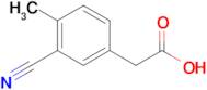 2-(3-Cyano-4-methylphenyl)acetic acid