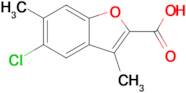 5-Chloro-3,6-dimethylbenzofuran-2-carboxylic acid