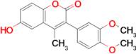 3-(3,4-Dimethoxyphenyl)-6-hydroxy-4-methyl-2h-chromen-2-one