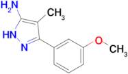 3-(3-methoxyphenyl)-4-methyl-1H-pyrazol-5-amine