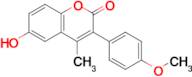 6-Hydroxy-3-(4-methoxyphenyl)-4-methyl-2h-chromen-2-one