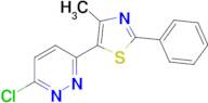 5-(6-Chloropyridazin-3-yl)-4-methyl-2-phenylthiazole