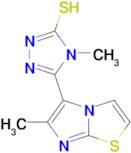 4-Methyl-5-(6-methylimidazo[2,1-b]thiazol-5-yl)-4h-1,2,4-triazole-3-thiol