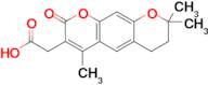 2-(4,8,8-Trimethyl-2-oxo-7,8-dihydro-2h,6h-pyrano[3,2-g]chromen-3-yl)acetic acid