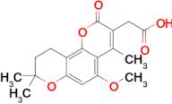 2-(5-Methoxy-4,8,8-trimethyl-2-oxo-9,10-dihydro-2h,8h-pyrano[2,3-f]chromen-3-yl)acetic acid
