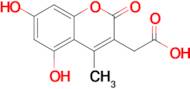 2-(5,7-Dihydroxy-4-methyl-2-oxo-2h-chromen-3-yl)acetic acid