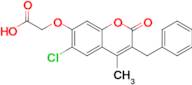 2-((3-Benzyl-6-chloro-4-methyl-2-oxo-2h-chromen-7-yl)oxy)acetic acid