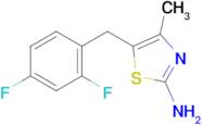 5-[(2,4-difluorophenyl)methyl]-4-methyl-1,3-thiazol-2-amine