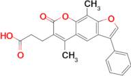 3-(5,9-Dimethyl-7-oxo-3-phenyl-7h-furo[3,2-g]chromen-6-yl)propanoic acid