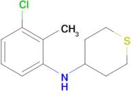n-(3-Chloro-2-methylphenyl)tetrahydro-2h-thiopyran-4-amine