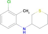 n-(3-Chloro-2-methylphenyl)tetrahydro-2h-thiopyran-3-amine