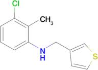 3-Chloro-2-methyl-N-(thiophen-3-ylmethyl)aniline