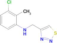 n-((1,2,3-Thiadiazol-4-yl)methyl)-3-chloro-2-methylaniline