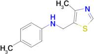 4-Methyl-N-((4-methylthiazol-5-yl)methyl)aniline