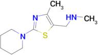 n-Methyl-1-(4-methyl-2-(piperidin-1-yl)thiazol-5-yl)methanamine