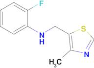 2-Fluoro-N-((4-methylthiazol-5-yl)methyl)aniline