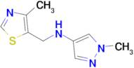 1-Methyl-N-((4-methylthiazol-5-yl)methyl)-1h-pyrazol-4-amine