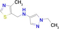 1-Ethyl-N-((4-methylthiazol-5-yl)methyl)-1h-pyrazol-4-amine