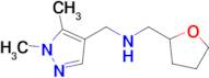 1-(1,5-Dimethyl-1h-pyrazol-4-yl)-N-((tetrahydrofuran-2-yl)methyl)methanamine