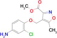 Methyl 4-((4-amino-2-chlorophenoxy)methyl)-5-methylisoxazole-3-carboxylate