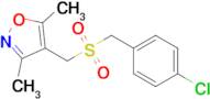 4-(((4-Chlorobenzyl)sulfonyl)methyl)-3,5-dimethylisoxazole